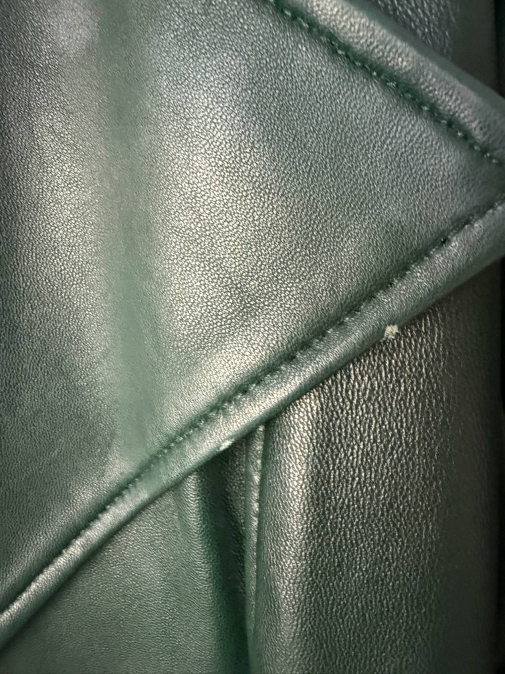 MICHAEL Michael Kors Forest Green Real Leather Moto Jacket (b0237) - Picture 4 of 10